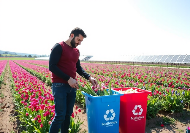 Sürdürülebilir çiçekçilik - local flower farming in İzmir
